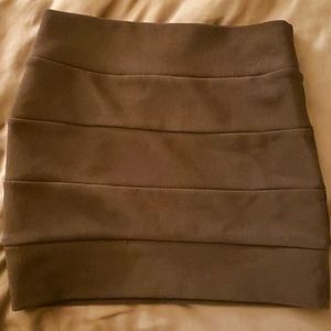 Gray Pencil Skirt